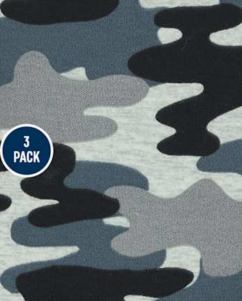 Lot de 3 pantalons rayés camouflage pour bébé garçon