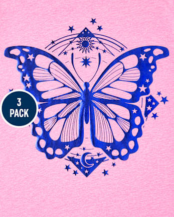 Girls Animals Graphic Tee 3-Pack