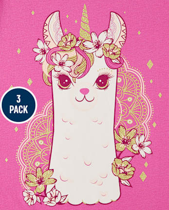 Girls Animals Graphic Tee 3-Pack