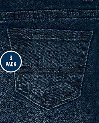 Lot de 3 jeans skinny stretch basiques pour garçon