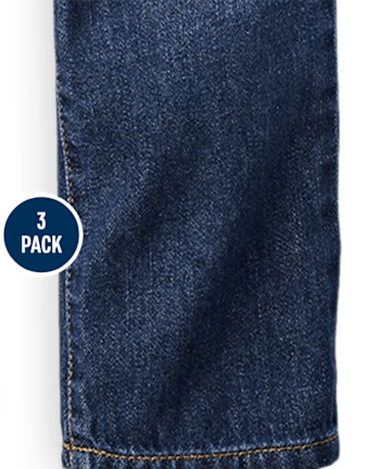 Lot de 3 jeans droits basiques pour garçon