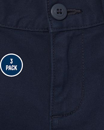 Pack de 3 Shorts chinos elásticos Uniforme para Niña