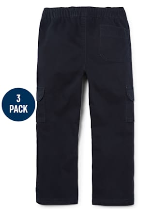 Boys Pull On Cargo Pants 3-Pack