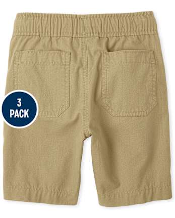 Boys Pull On Jogger Shorts 3-Pack