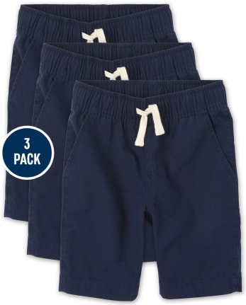 Boys Pull On Jogger Shorts 3-Pack