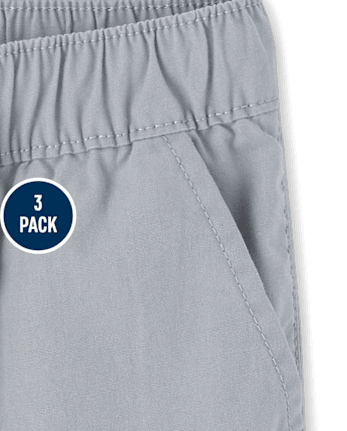 Lot de 3 shorts de jogging à enfiler pour bébé et tout-petit garçon