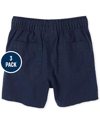 Lot de 3 shorts de jogging à enfiler pour bébé et tout-petit garçon