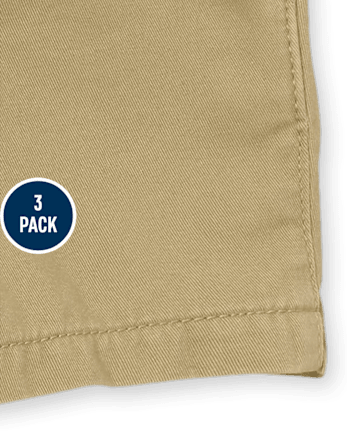 Baby And Toddler Boys Uniform Chino Shorts 3-Pack