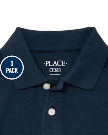 Kids Uniform Soft Pique Polo 3-Pack