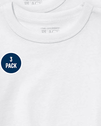 Paquete de 3 camisetas básicas con capas para bebés y niños pequeños