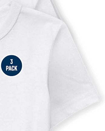 Paquete de 3 camisetas básicas con capas para bebés y niños pequeños