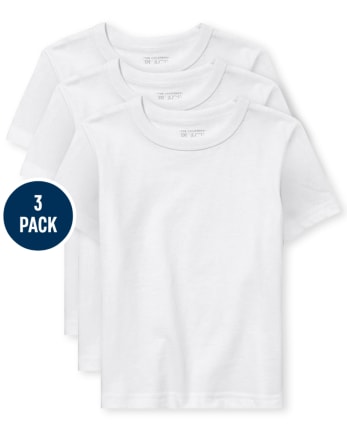 Paquete de 3 camisetas básicas con capas para bebés y niños pequeños
