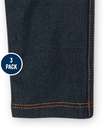 Lot de 3 leggings pour petites filles