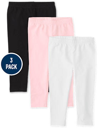 Pack de 3 Leggings capri para niña
