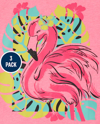 Girls Animals Graphic Tee 3-Pack