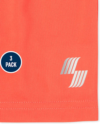 Paquete de 3 pantalones cortos de baloncesto para niños pequeños