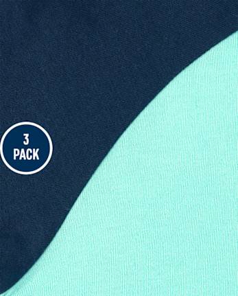 Toddler Boys Raglan Top 3-Pack