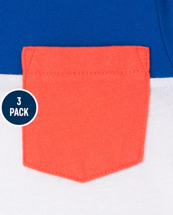 Baby And Toddler Boys Dude Top 3-Pack