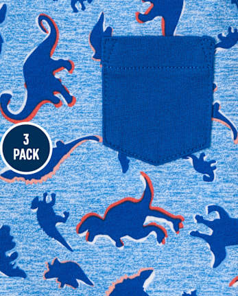 Toddler Boys Print Tank Top 3-Pack