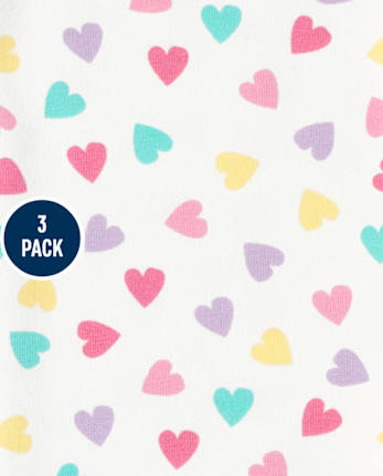 Paquete de 3 leggings capri para niñas pequeñas