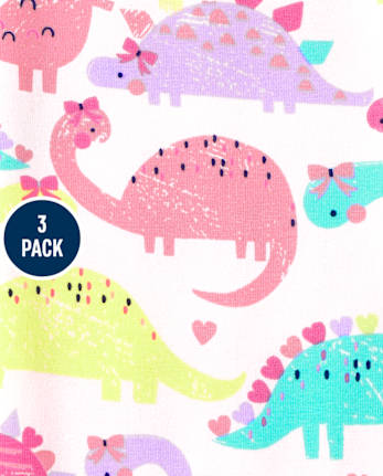 Paquete de 3 leggings capri para niñas pequeñas