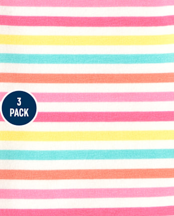 Paquete de 3 leggings capri para niñas pequeñas