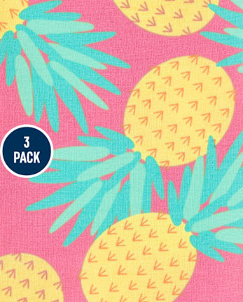 Paquete de 3 leggings capri para niñas pequeñas