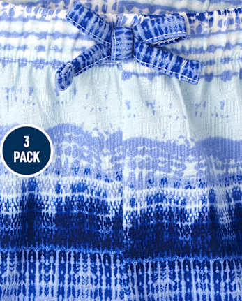 Toddler Girls Print Shorts 3-Pack