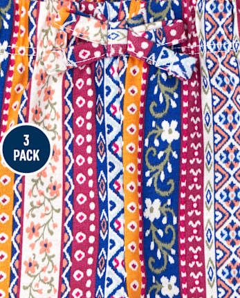 Toddler Girls Print Shorts 3-Pack