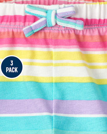 Lot de 3 shorts imprimés pour petites filles