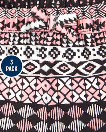 Toddler Girls Print Shorts 3-Pack
