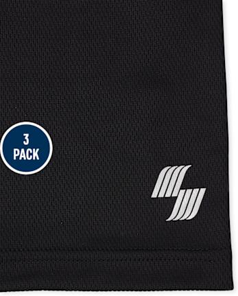 Pack de 3 camisetas sin mangas ajustadas de rendimiento para niños