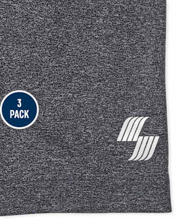 Pack de 3 camisetas sin mangas ajustadas de rendimiento para niños