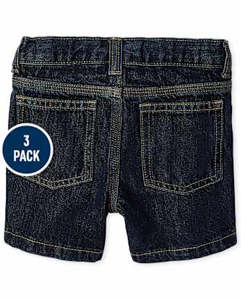 Lot de 3 shorts en jean pour bébés et tout-petits garçons
