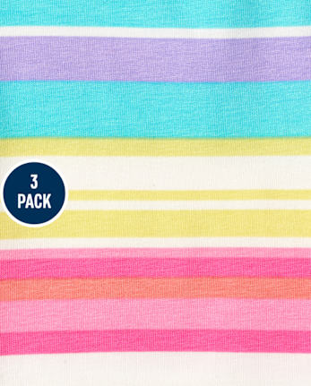 Pack de 3 pantalones cortos de ciclismo para niñas pequeñas