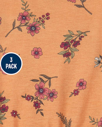 Paquete de 3 mamelucos para niñas