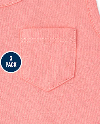 Girls Racerback Tank Top 3-Pack