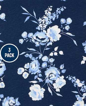 Lot de 3 hauts à ourlet arrondi pour fille