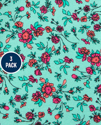 Lot de 3 leggings capri imprimés pour fille