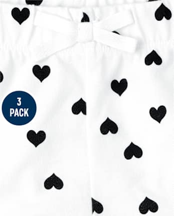 Lot de 3 shorts imprimés pour fille