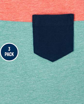 Pack de 3 camisetas sin mangas tropicales para niños