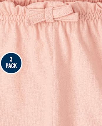 Baby Girls Pineapple Shorts 3-Pack