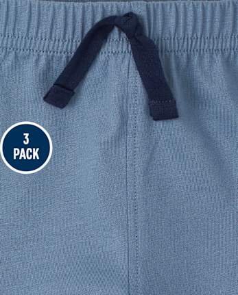 Baby Boys Space Tie Dye Shorts 3-Pack