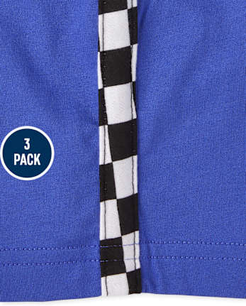 Baby Boys Race Car Shorts 3-Pack