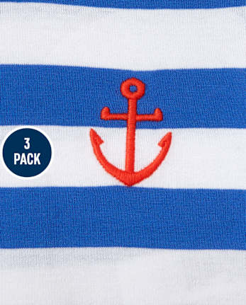 Baby Boys Pirate Romper 3-Pack