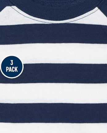 Baby Boys Colorblock Romper 3-Pack