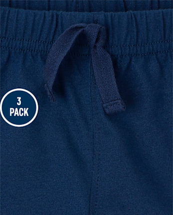 Baby Boys Striped Shorts 3-Pack