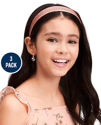 Girls Glitter Headband 3-Pack