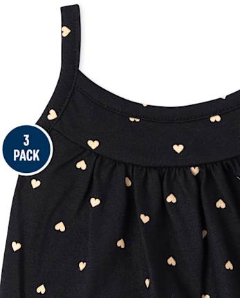 Lot de 3 combinaisons léopard pour bébé fille