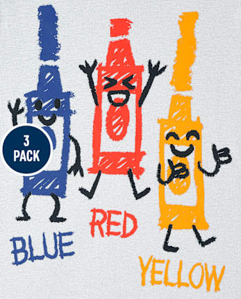 Toddler Boys Education Graphic Tee 3-Pack